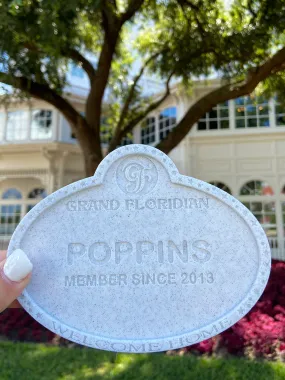 DVC Member Name Tag Drink Coaster - Customizable